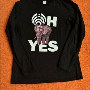 Bassnectar Black Long Sleeve Shirt with Elephant Graphic